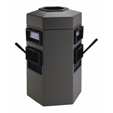 Commercial Zone Products Bermuda 2 Waste/WSC Center, Charcoal 755424