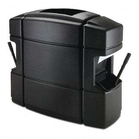Commercial Zone Products Trash Can, Black 758701