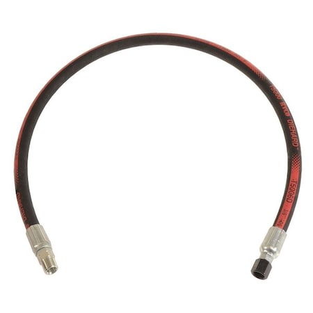 Ryco Hose 3/8"x144", 5100 psi, MaleNptxFmaleJic T5006D-144-20902040-0609
