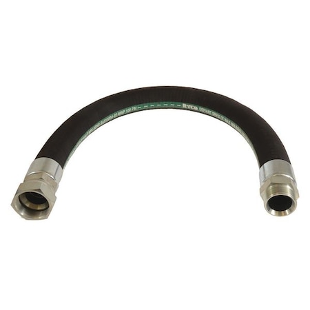 Ryco Hose, 2" x 48", 100 psi, MaleNptxFemale Jic SRF32-048-40904040-3240