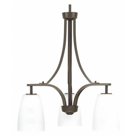 Progress Lighting Leap Three-Light Chandelier, Bronze P400042-020