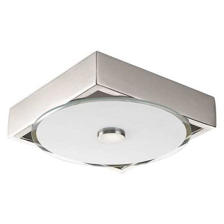 Progress Lighting Frame One-Light LED Sm Flush Mt, Nickel P350025-009-30