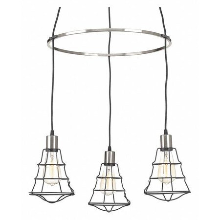 Progress Lighting Gauge Three-Light Chandelier P400031-143