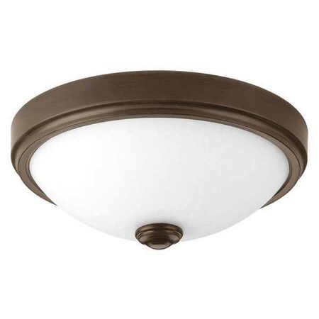 Progress Lighting LED Linen 11", One-Light Flush, Bronze P350005-020-30