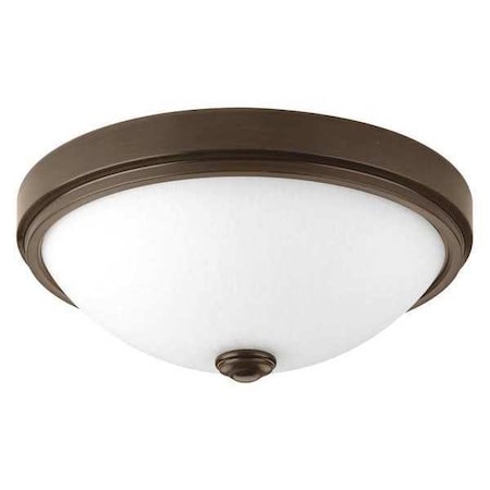 Progress Lighting LED Linen 13", One-Light Flush, Bronze P350006-020-30