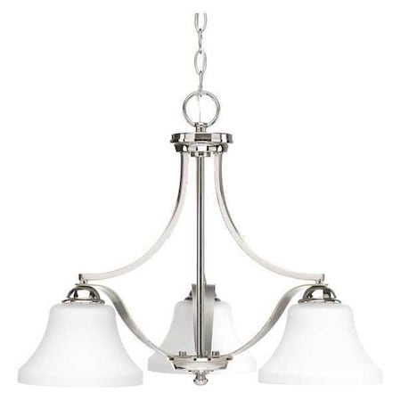Progress Lighting Noma Three-Light Chandelier, Nickel P400011-104