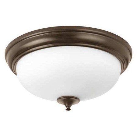 Progress Lighting LED Alabaster 19", One-Light Flush, Bronze P350004-020-30