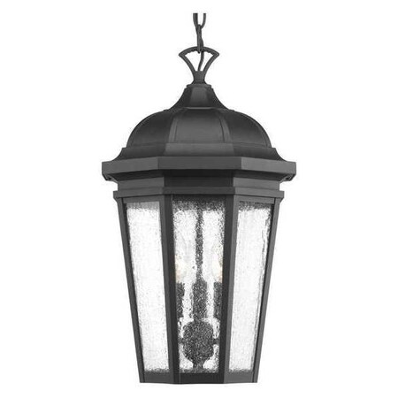 Progress Lighting Verdae Three-Light Hanging Light, Black P550002-031