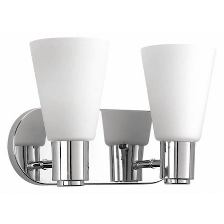 Progress Lighting Logic Two-Light Bath, Chrome P2155-15