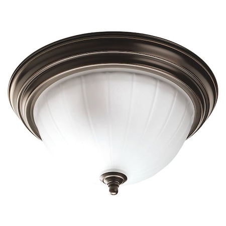 Progress Lighting Melon Two-Light Cfl Flush Mount, Bronze P3703-20WB