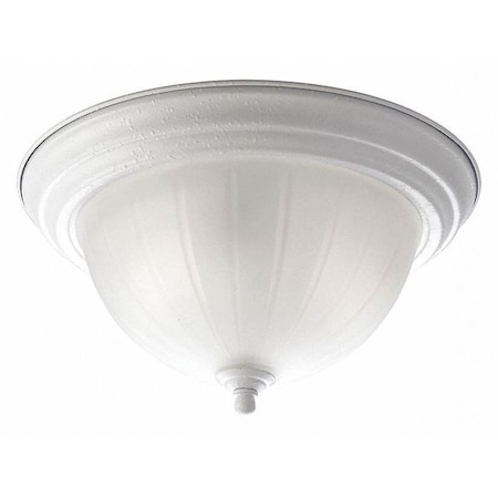 Progress Lighting Melon Two-Light Cfl Flush Mount, White P3703-30WB