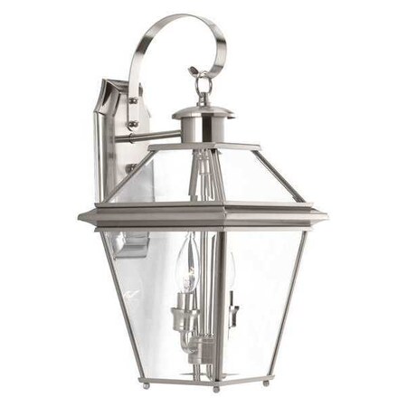 Progress Lighting Burlington Two-Light Med Wall Lt, Nickel P6616-09