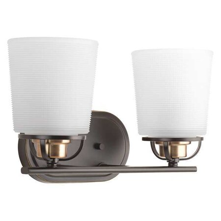 Progress Lighting West Village Two-Light Bath, Bronze P300005-020