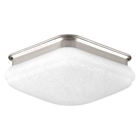 Progress Lighting LED Square One-Light Flush, 9-1/2", Nickel P350017-009-30