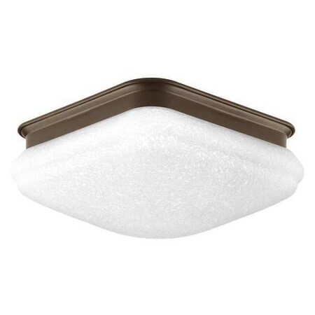 Progress Lighting LED Square One-Light Flush, 9-1/2", Bronze P350017-020-30