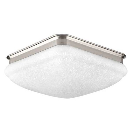 Progress Lighting LED Square 1-Light Flush, 11-3/8", Nickel P350018-009-30