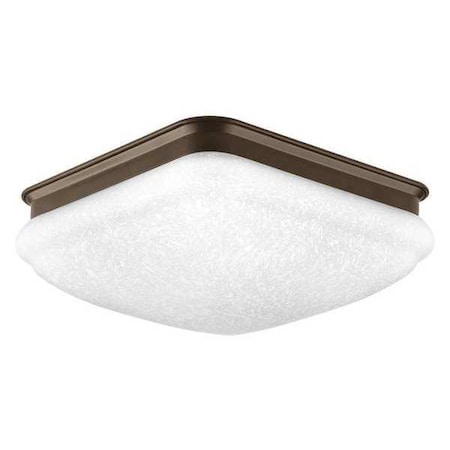 Progress Lighting LED Square 1-Light Flush, 11-3/8", Bronze P350018-020-30
