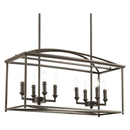 Progress Lighting Piedmont Eight-Light Island, Bronze P400033-020