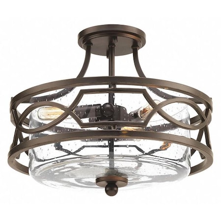 Progress Lighting Soiree Three-Light Semi-Flush P350050-020