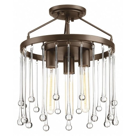 Progress Lighting Sway Three-Light Semi-Flush Convertible P350031-020