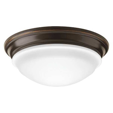 Progress Lighting One-Light LED Flush Mount, 12", Bronze P350052-020-30