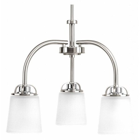 Progress Lighting West Village Three-Light Chand, Nickel P400008-009