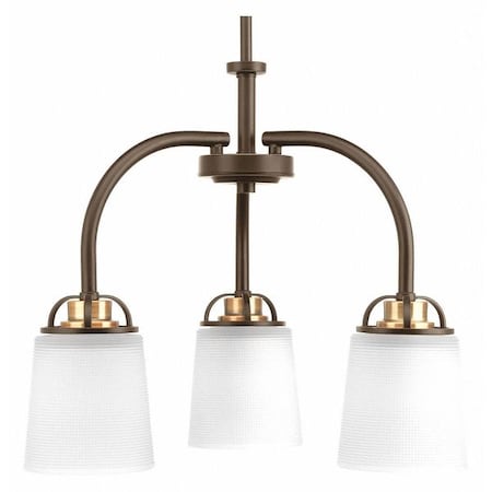 Progress Lighting West Village Three-Light Chand, Bronze P400008-020