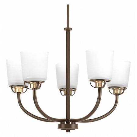 Progress Lighting West Village Five-Light Chand, Bronze P400009-020