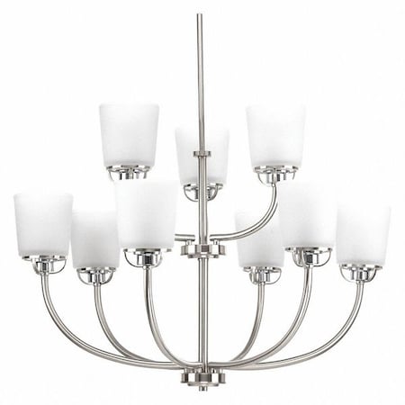 Progress Lighting West Village Nine-Light Chand, Nickel P400010-009