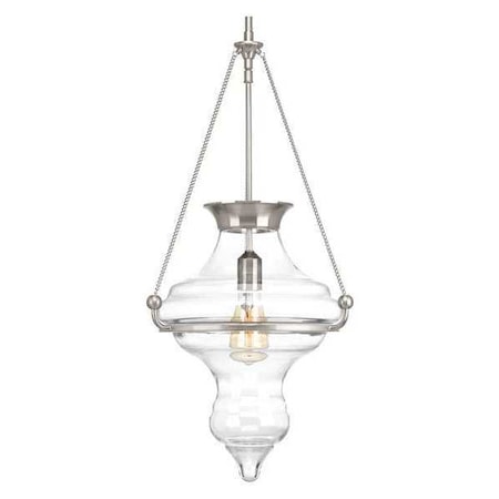 Progress Lighting Cazbah One-Light Pendant, Nickel P500031-009
