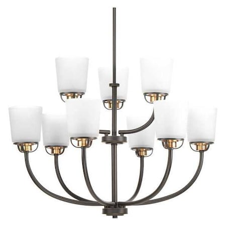 Progress Lighting West Village Nine-Light Chand, Bronze P400010-020