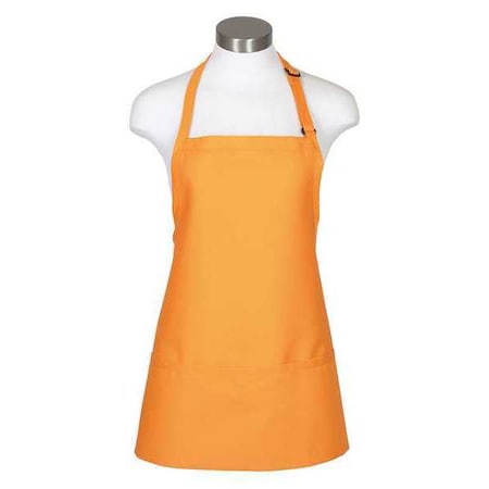 Deltaplus Apron, 3-Pocket Bib, F10, Mango, 65/35 Poly-Cotton Twill, Mango, 24 in, 24 x 28 in 82612