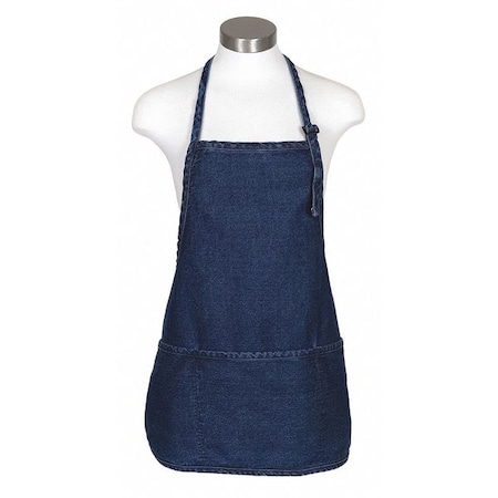 Deltaplus Adjustable Neck, 3-Pocket, Denim, F10RB, Denim, Stonewash, 24 in, 24 x 28 in 82002