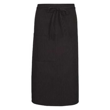 Deltaplus Bistro Apron, F24, Black Pinstripe 25040