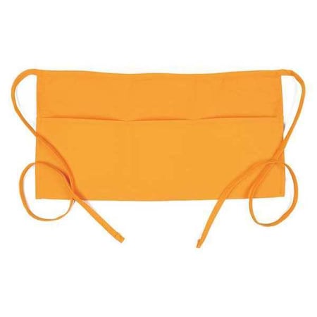 Deltaplus Apron, 3-Pocket Waist, F9, Yellow, 65/35 Poly-Cotton Twill, Yellow, 11 in, 11 x 23 in 18136