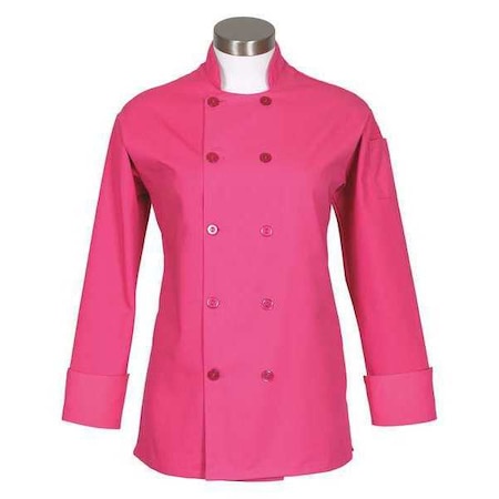 Deltaplus Chef Coat, Raspberry, C100P, L/S, 3X 83199