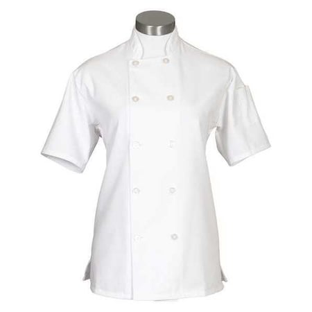 Deltaplus Chef Coat, Womens, White, C100PS, S/S, XL 83215