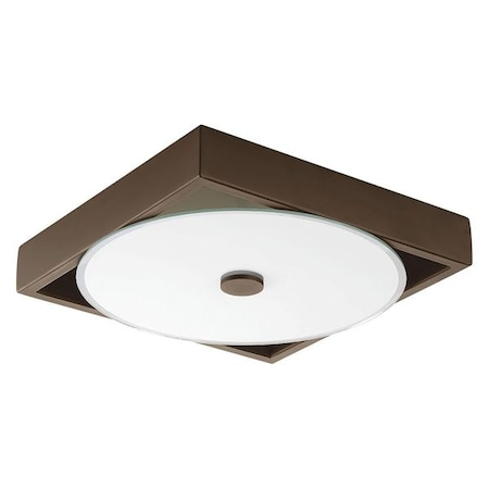 Progress Lighting Frame One-Light LED Lg Flush Mt, Bronze P350026-129-30