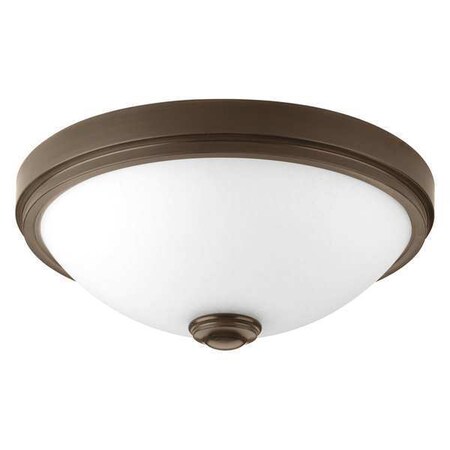 Progress Lighting LED Linen 15", One-Light Flush, Bronze P350007-020-30