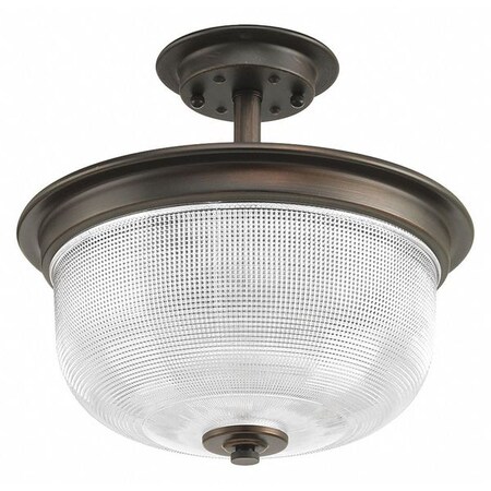 Progress Lighting Archie Two-Light Semi Flush, Bronze P2334-74