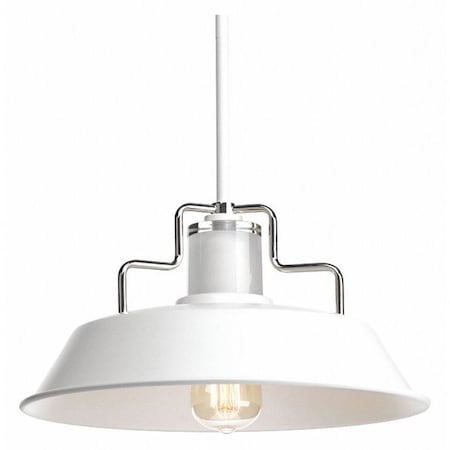 Progress Lighting Archives One-Light Small Pendant, White P500034-030