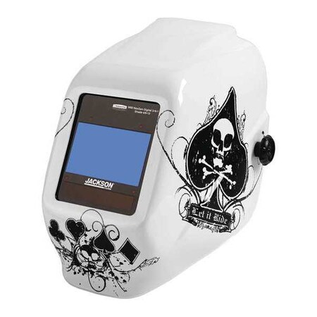 Jackson Safety TrueSight Auto Darkening Digital Welding Helmet, BalderTec W70 HLX AceSpade 46164