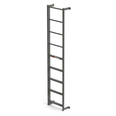 Ega Fixed Dock Ladder, Side Step, 5 Steps, 9 Rungs, Overall Length 8'6" MDS05