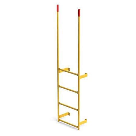 Ega Dock Ladder, Wall Mount, Steel, 6 ft., 8" RT-04