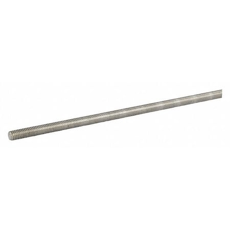 All America Threaded Products Threaded Rod, 1/2"-13, Aluminum, Plain Finish 36036