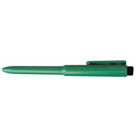 Detectapro Pen, Retractabl, RollerBall, Green/Blk, PK25 RRBGNBK