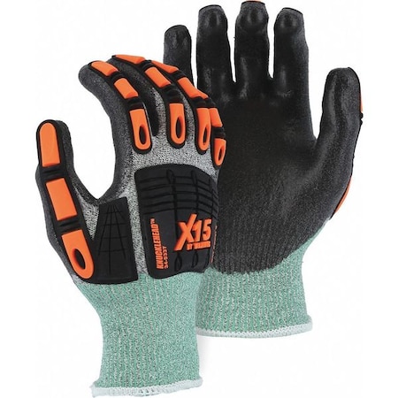 Majestic Glove Cut Resistant Impact Coated Gloves, Cut Level A3 , Polyurethane , XL 12 PK 34-5337/X1