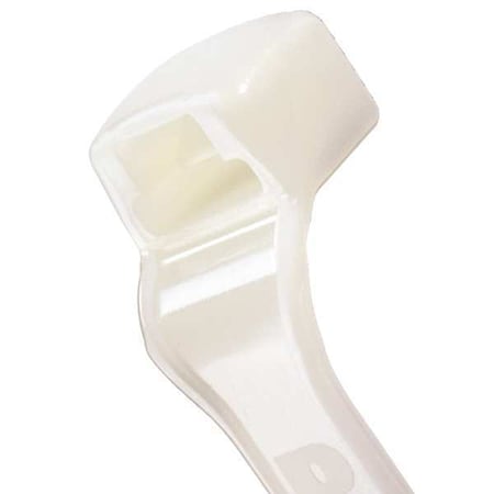 Panduit Cable Tie, 7-1/2 in L, 2 in Max Bundle Dia., Natural, Nylon 6/6, 18 lb Strength, 1000 PK CBR2M-M