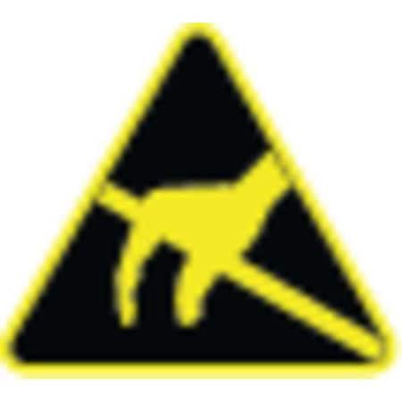Panduit Pictogram Label, Static Sensitive, PK10 PESW-A-11Y