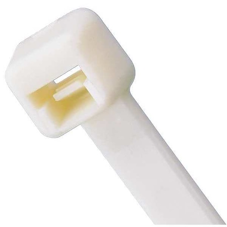 Panduit Cable Tie, 7-1/2 in L, 1.88 in Max Bundle Dia., White, Nylon 6/6, 50 lb Strength, 1000 PK PLT2S-M69